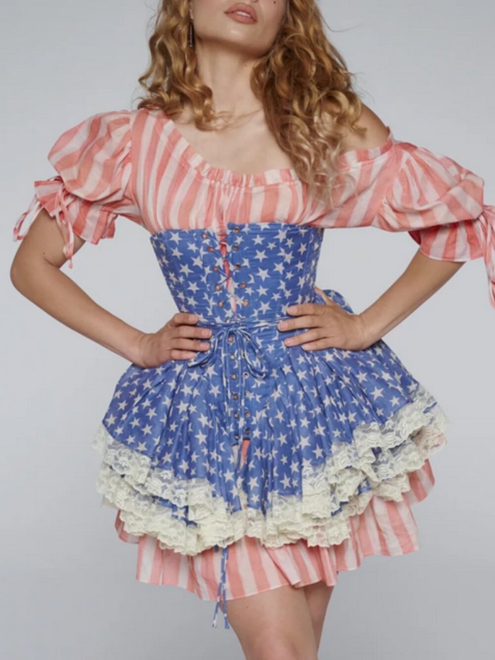 BEST Selkie The American Woman Stars Victorian Corset Small